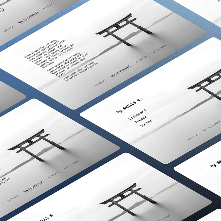Horizontal Portfolio Website, image 2