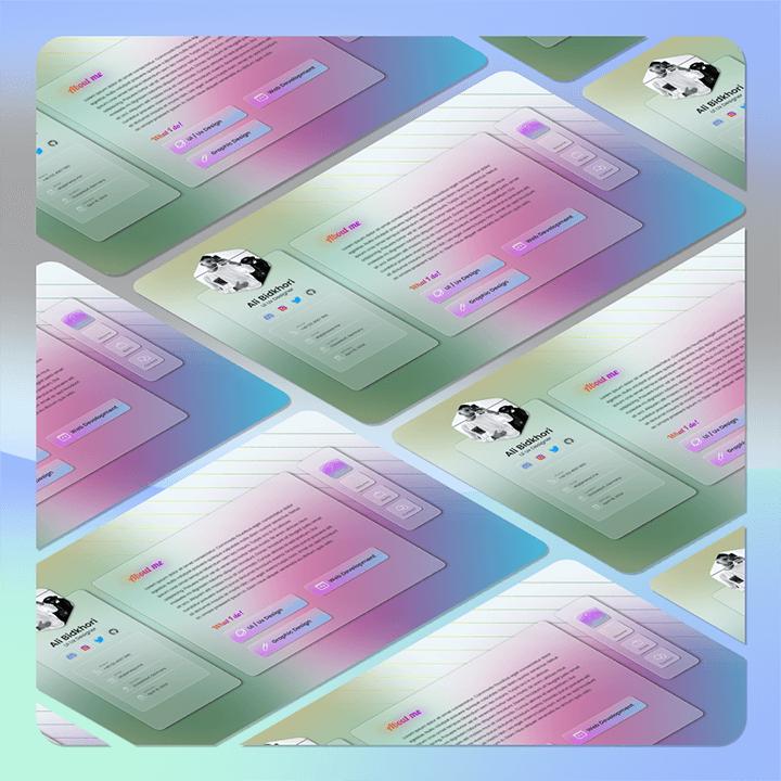 Glassmorphism Portfolio, image 2