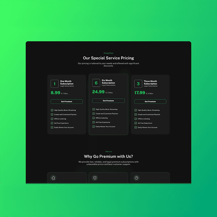 Spotify Discount Store Website, image 2